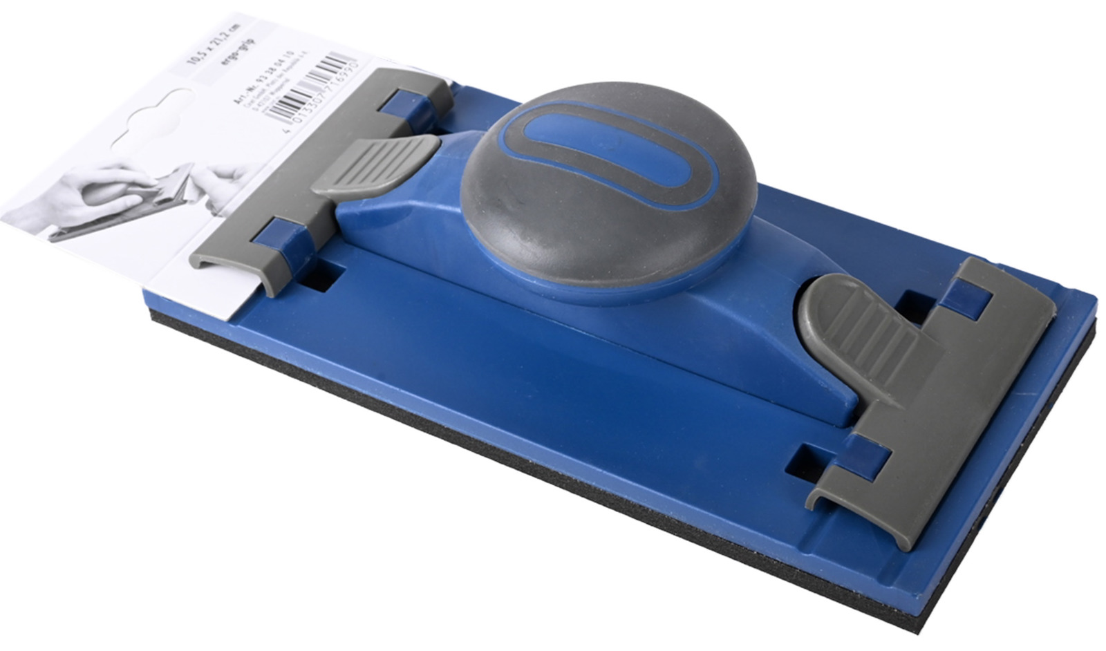 Handschleifer mit ergo-grip Griff zum Klemmen für Schleifgitter / Schleifpapier