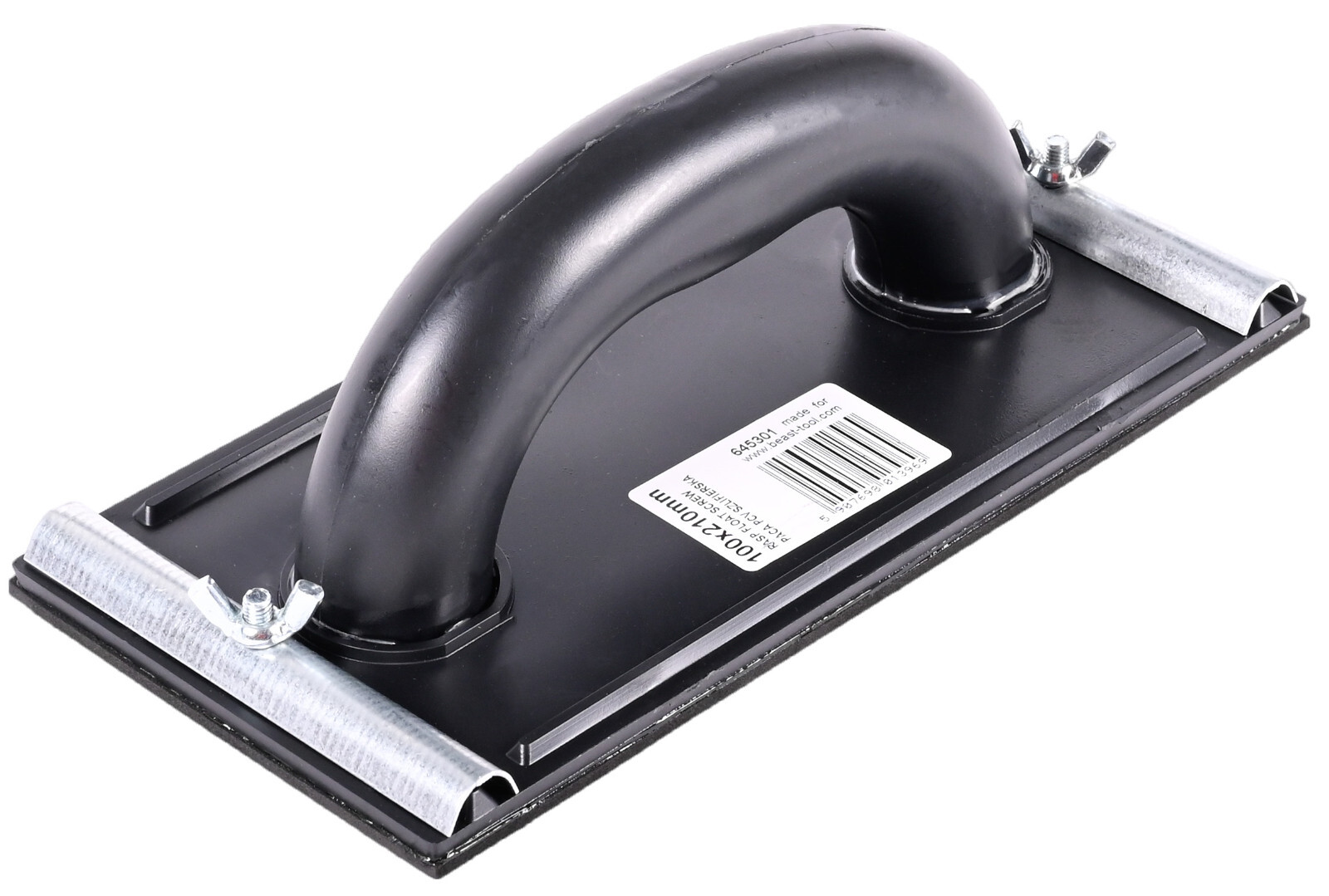 Handschleifer 105 x 210 mm für Schleifgitter oder Schleifpapier schwarz