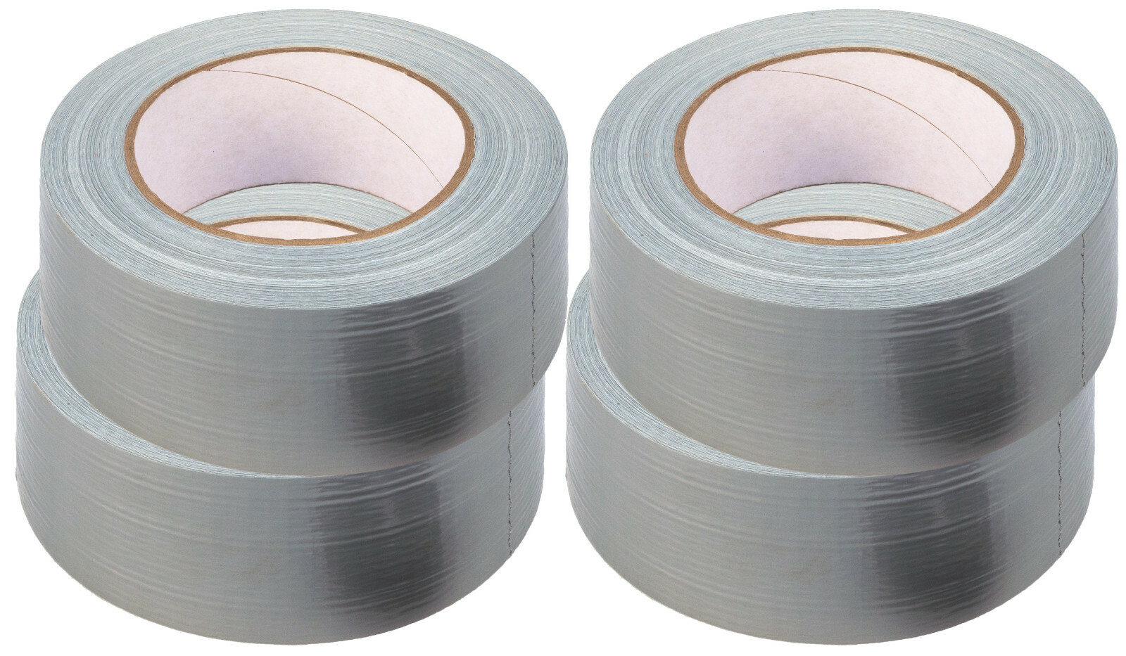 4 Rollen je 50 m Panzertape silber Panzerband Gaffa Gewebeband
