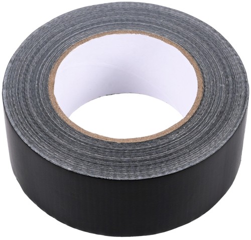 1 Rolle 48 mm x 50 m Gewebeband Steinband Panzertape Klebeband Gaffa Schwarz