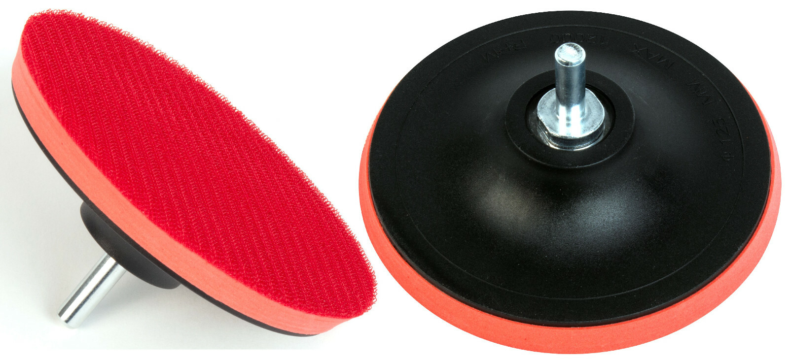 2x 150mm Klett Stützteller Polieraufsatz Polierteller Klettteller Schleifteller
