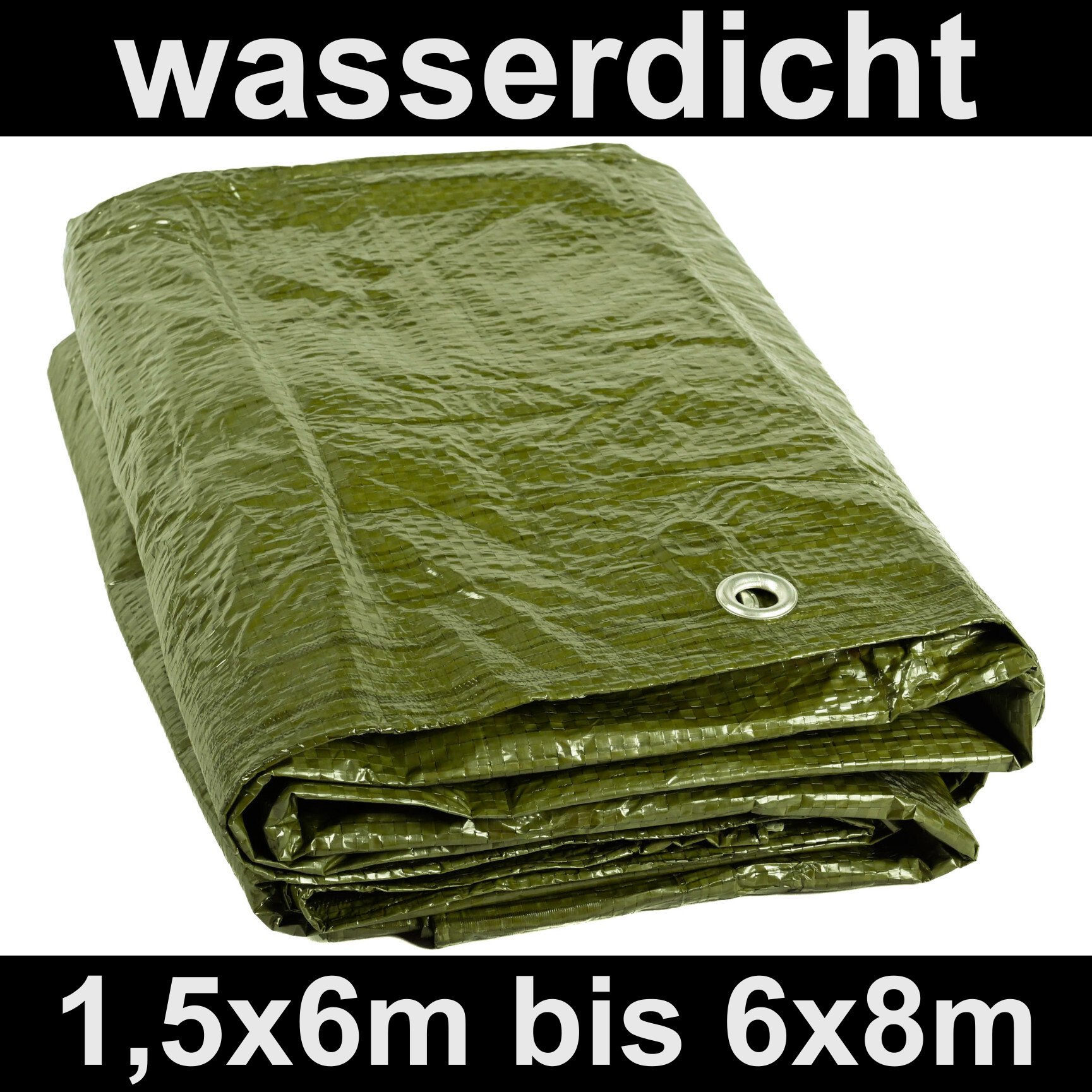 0,90 €/m² Schutzplane Abdeckplane Gewebeplane Plane Abdeckplanen Bootsplane grün
