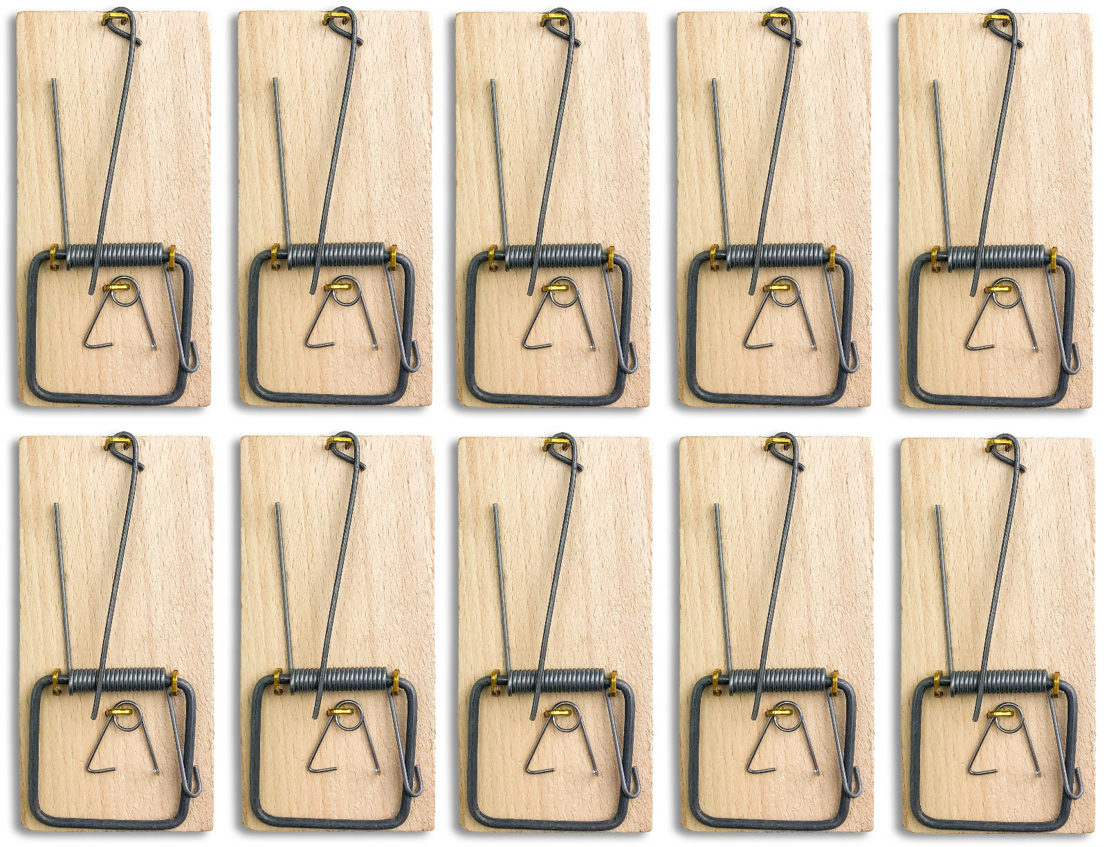 10x Mausefalle Schlagfalle Holz Mäusefalle Köderfalle