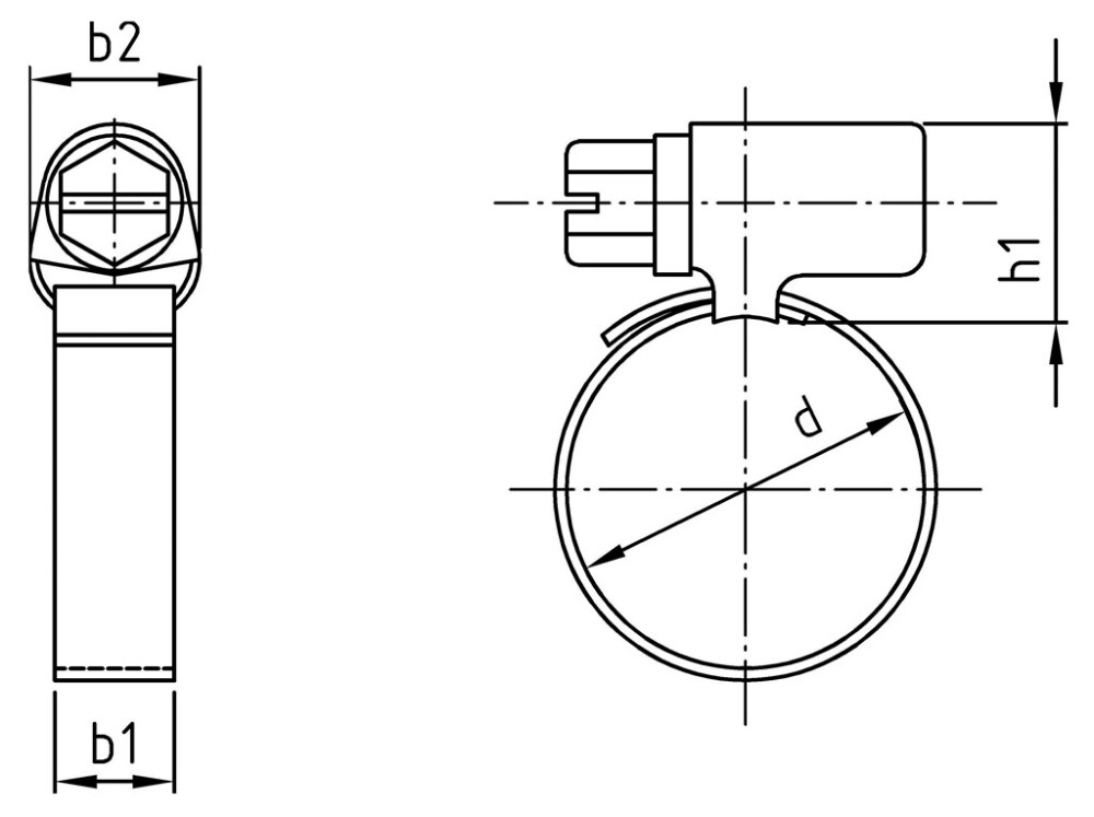 Maßtabelle Zeichnung