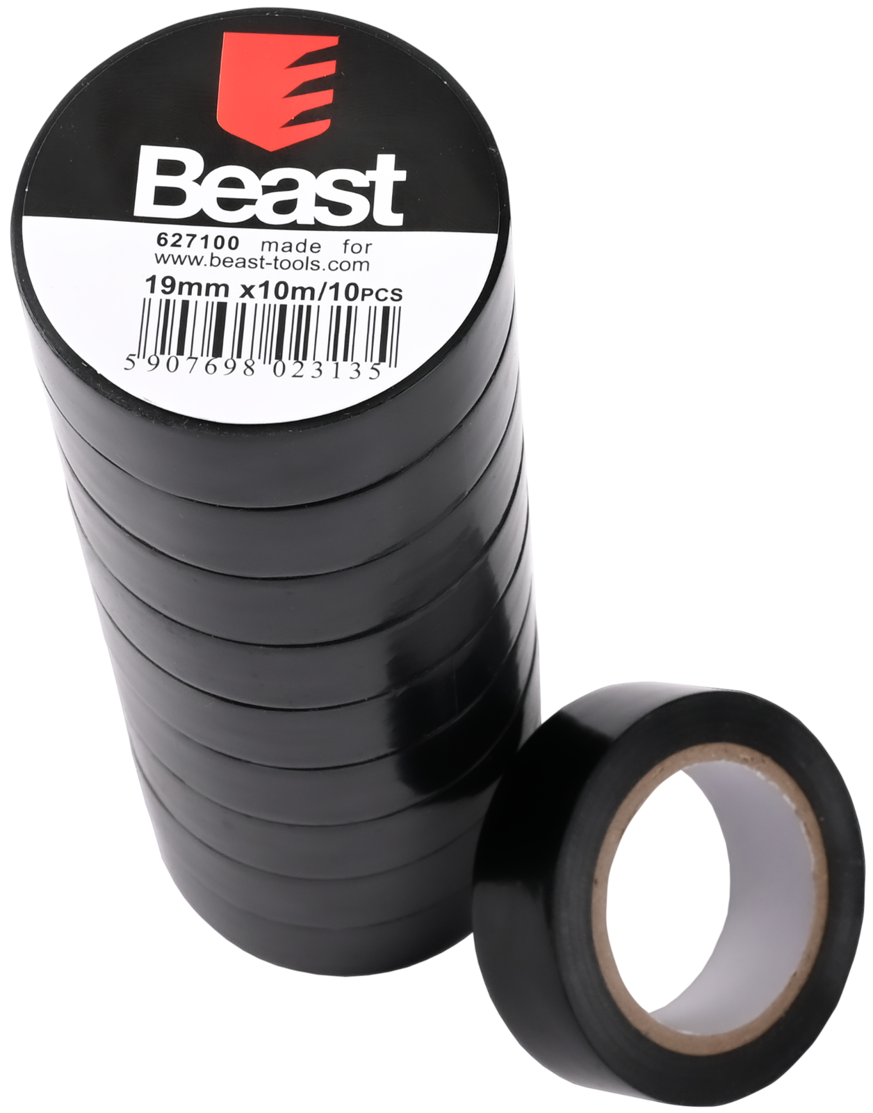 10x Isolierband schwarz je 10m x 19mm Isoband Klebeband Elektriker Tape Iso Band
