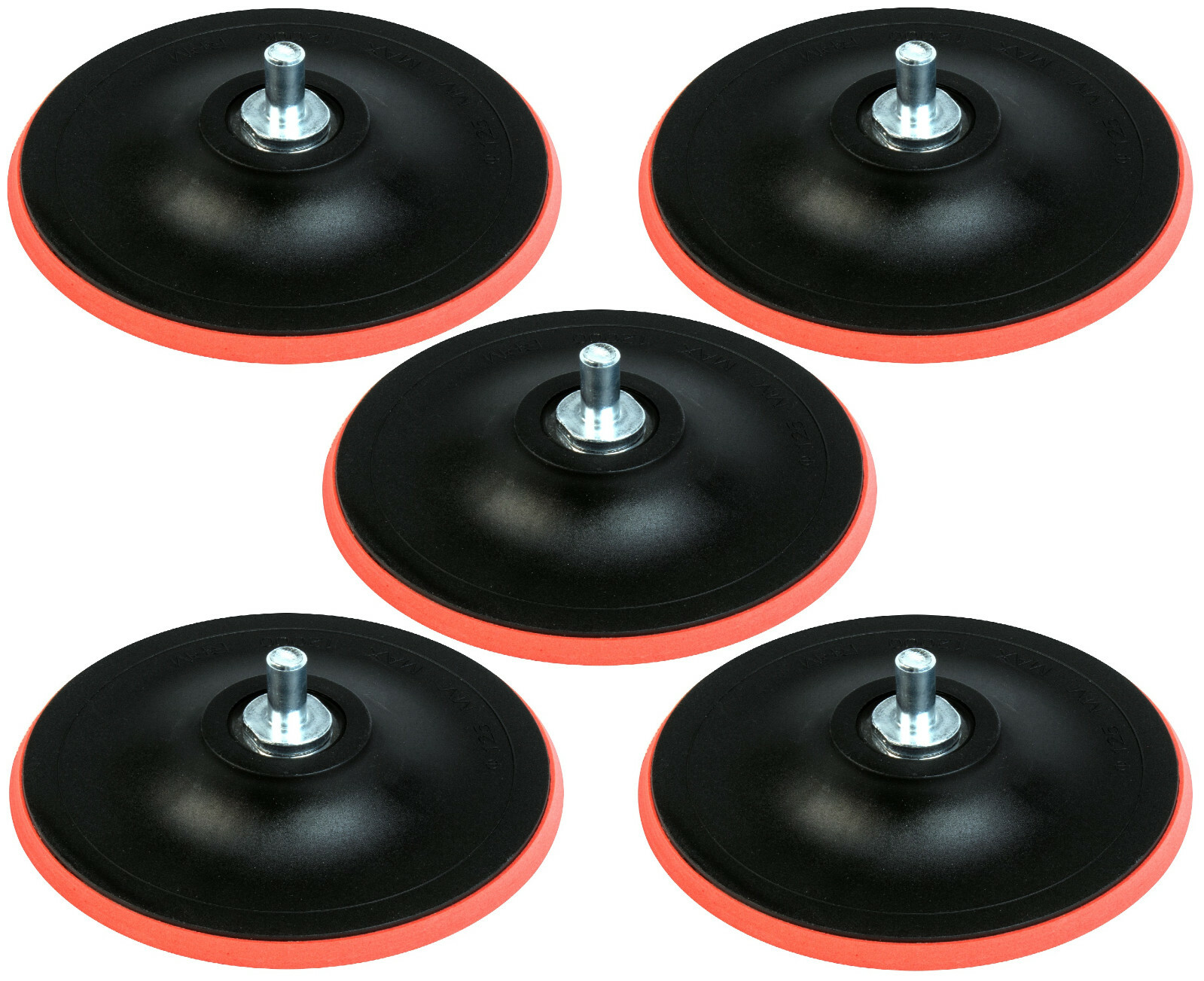 5x 150mm Klett Stützteller Polieraufsatz Polierteller Klettteller Schleifteller