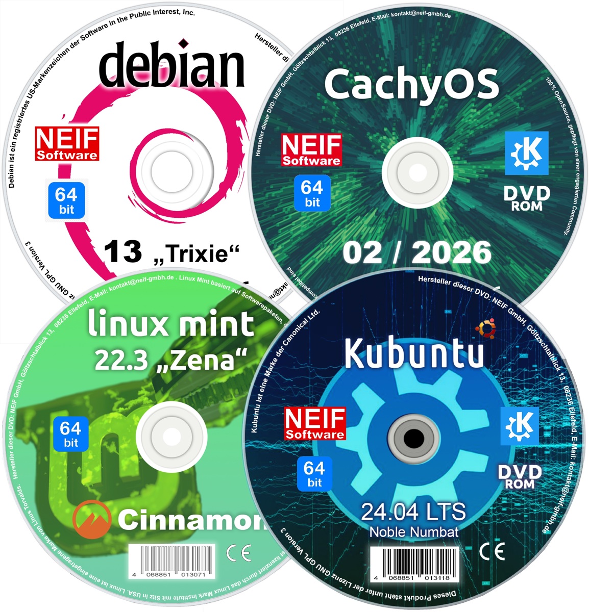 Best of Linux Edition Winter 2026 (64 Bit) Deutsch auf DVD oder USB-Stick